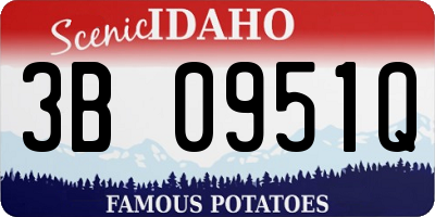 ID license plate 3B0951Q