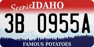 ID license plate 3B0955A