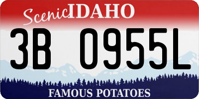 ID license plate 3B0955L