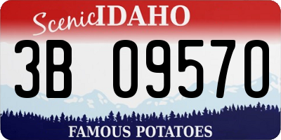 ID license plate 3B0957O
