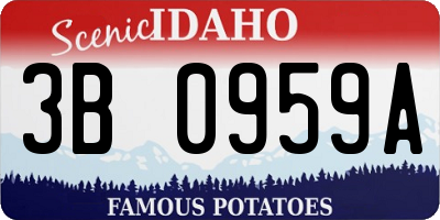 ID license plate 3B0959A