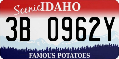 ID license plate 3B0962Y