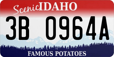 ID license plate 3B0964A