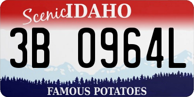 ID license plate 3B0964L