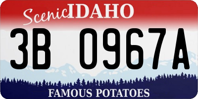 ID license plate 3B0967A