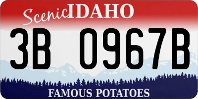 ID license plate 3B0967B
