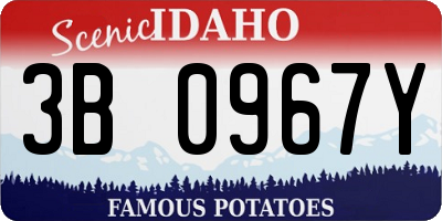 ID license plate 3B0967Y