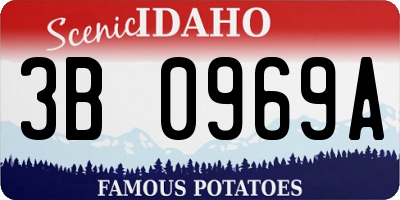 ID license plate 3B0969A