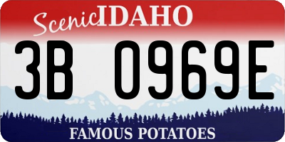 ID license plate 3B0969E