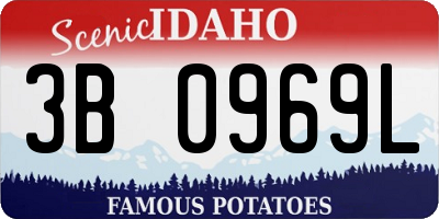 ID license plate 3B0969L