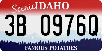 ID license plate 3B0976Q
