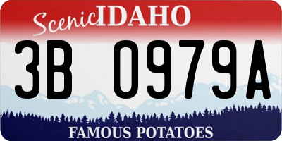 ID license plate 3B0979A