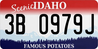 ID license plate 3B0979J