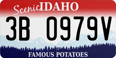 ID license plate 3B0979V