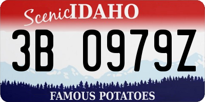 ID license plate 3B0979Z