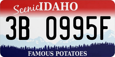 ID license plate 3B0995F