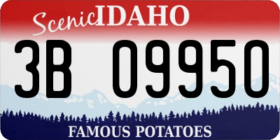 ID license plate 3B0995O