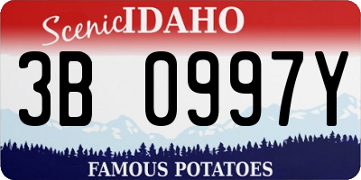 ID license plate 3B0997Y