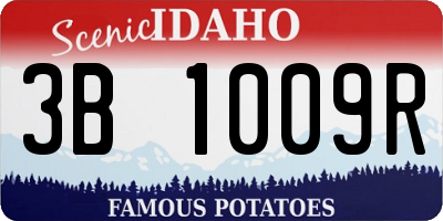 ID license plate 3B1009R