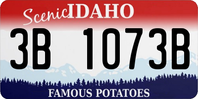 ID license plate 3B1073B