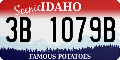 ID license plate 3B1079B
