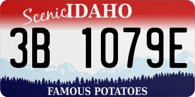 ID license plate 3B1079E