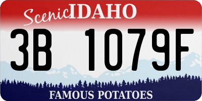 ID license plate 3B1079F