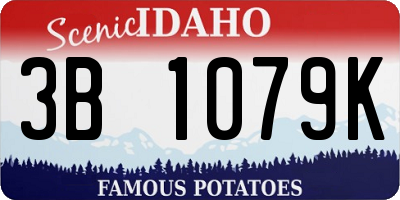 ID license plate 3B1079K