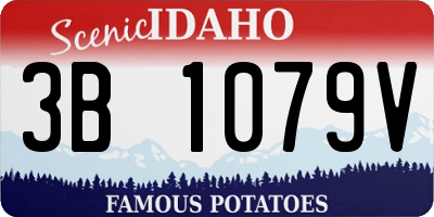 ID license plate 3B1079V
