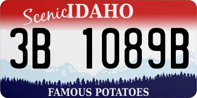 ID license plate 3B1089B