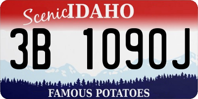 ID license plate 3B1090J