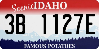 ID license plate 3B1127E