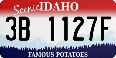 ID license plate 3B1127F