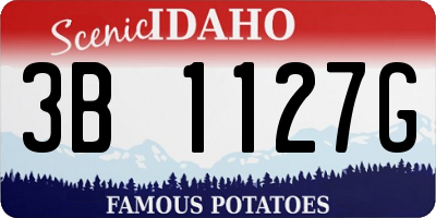 ID license plate 3B1127G