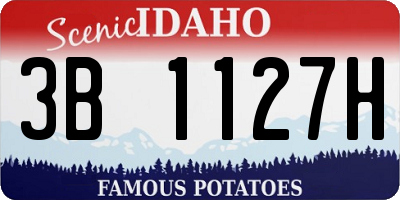 ID license plate 3B1127H