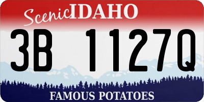 ID license plate 3B1127Q