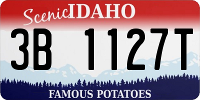 ID license plate 3B1127T