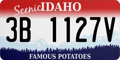 ID license plate 3B1127V