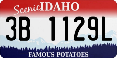 ID license plate 3B1129L