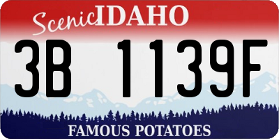 ID license plate 3B1139F