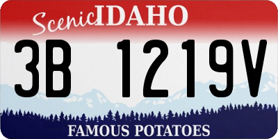 ID license plate 3B1219V