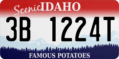 ID license plate 3B1224T