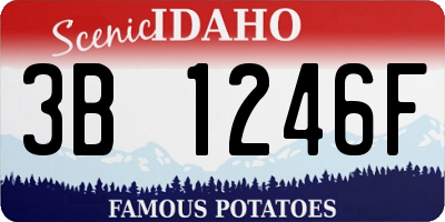 ID license plate 3B1246F