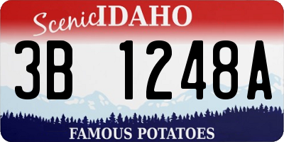 ID license plate 3B1248A