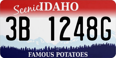 ID license plate 3B1248G