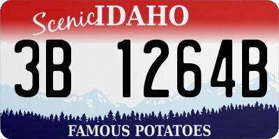 ID license plate 3B1264B