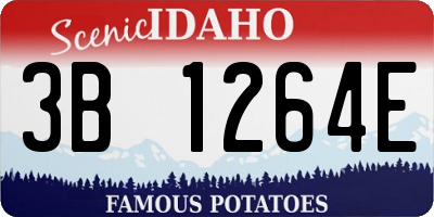 ID license plate 3B1264E