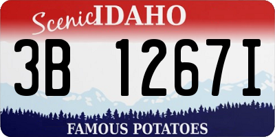 ID license plate 3B1267I