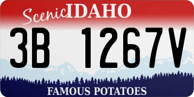 ID license plate 3B1267V