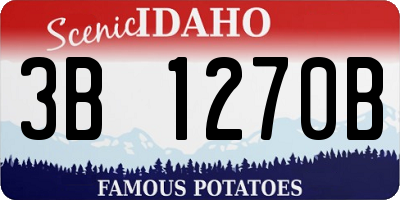 ID license plate 3B1270B